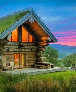 Forest Cabin Retreat Paint By Numbers