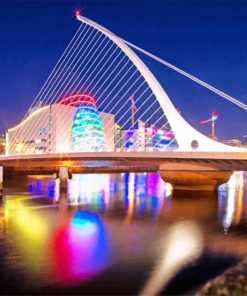 Samuel Beckett Bridge Irish Landscape Paint By Numbers