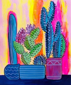 Cactus and Succulent Paint By Numbers