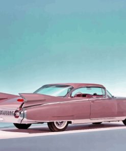 1959 Cadillac Pink Paint By Numbers