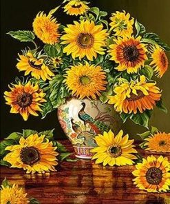 Sunflower Table Scene Paint By Numbers