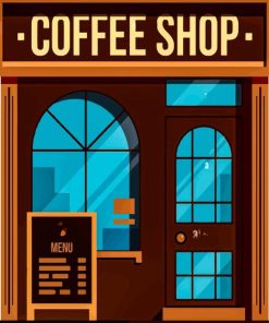 Cafe Store Coffee Shop Paint By Numbers
