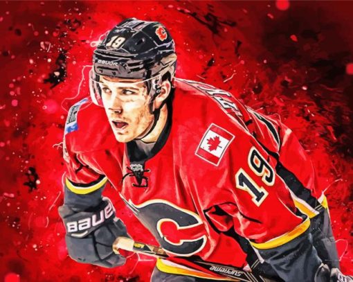 Calgary-flames-Player-Art-paint-by-numbers