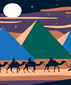 Camels and Pyramids Paint By Numbers
