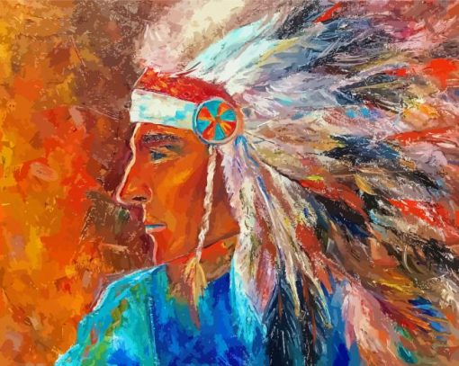 Canadian-Indigenous-man-Art-paint-by-number