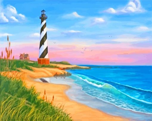 Cape-Hatteras-seascape-paint-by-numbers