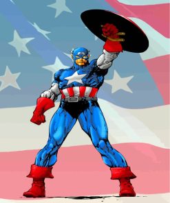 Marvel Captain America Hero Paint By Numbers