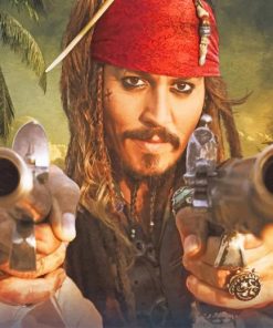 Jack Sparrow Caribbean Adventures Paint By Numbers