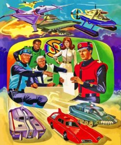 Captain Scarlet Characters Paint By Numbers