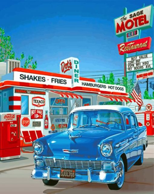 Car-In-Gas-Station-paint-by-number