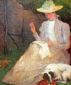 Mary Cassatt Sewing Lady Paint By Numbers