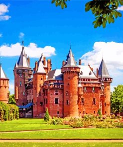 Castle De Haar Utrecht Masterpiece Paint By Numbers
