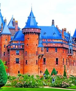 Castle De Haar Utrecht Paint By Numbers