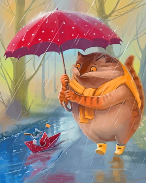 Cat-And-Mouse-In-Rain-paint-by-numbers