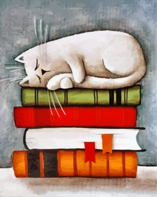 Cat-On-Books-paint-by-numbers