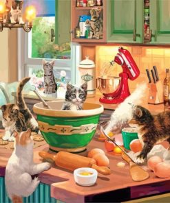 Kitchen Cats Paint By Numbers