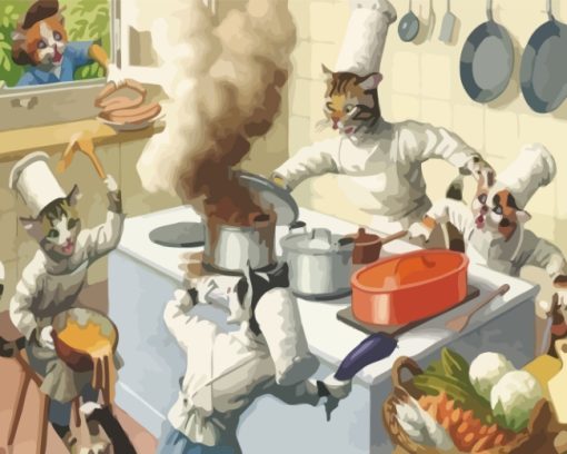 Chef-Cats-Cooking-paint-by-numbers