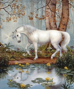 Unicorn Forest Horses Paint By Numbers
