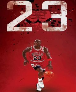 Chicago Bulls Jordan Sports Paint By Numbers