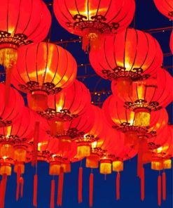 Chinese Lantern Painting Kit Paint By Numbers