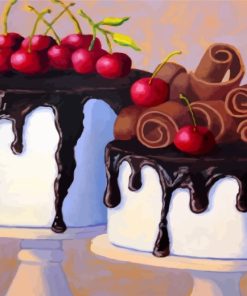 Chocolate Cherry Delight Paint By Numbers