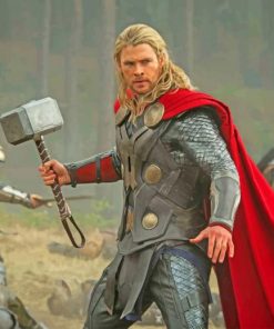 Chris Hemsworth as Thor Paint By Numbers