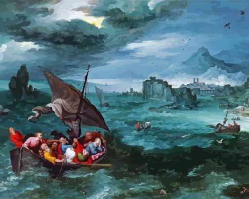 Christ-In-The-Storm-On-The-Sea-Of-Galilee-Jan-Brueghel-paint-by-number