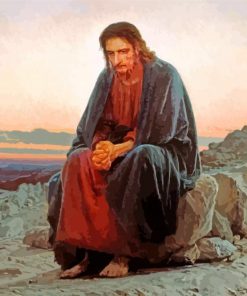 Christ Desert Scene Paint By Numbers