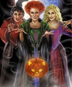 Christmas Witch Magic Paint By Numbers