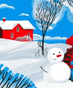 Christmas Winter Wonderland Paint By Numbers