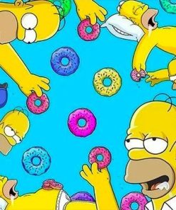 Simpson Cartoon Paint By Numbers