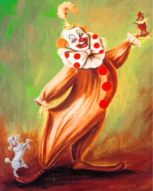 Circus-Clown-paint-by-numbers
