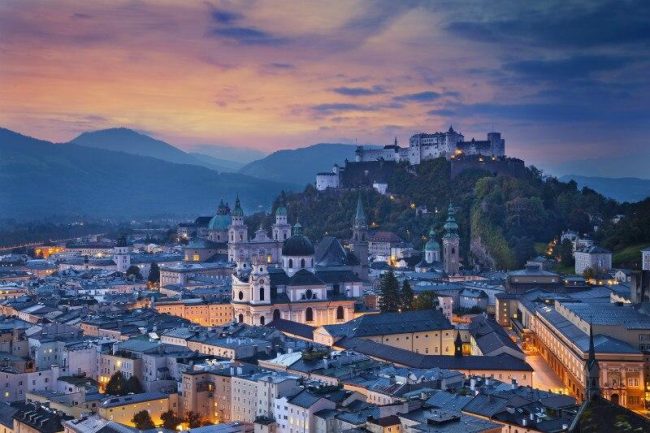 Modern Salzburg Cityscape Paint By Numbers