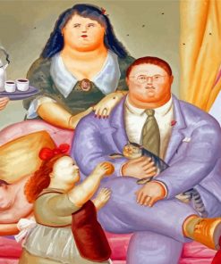 Botero Style Fat Family Paint By Numbers