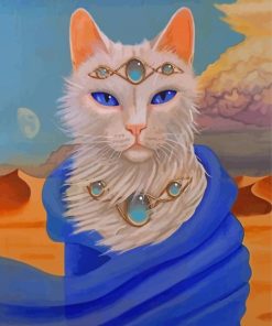 Classy Cat Abstract Paint By Numbers