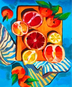 Clementine and Grapefruit Paint By Numbers