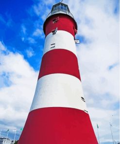 Explore Plymouth's Iconic Smeaton's Tower Paint By Numbers