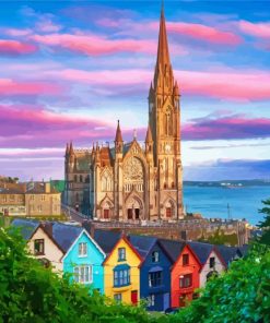 Cobh Ireland Sunset Scene Paint By Numbers
