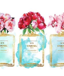 Coco Chanel Inspired Roses Paint By Numbers