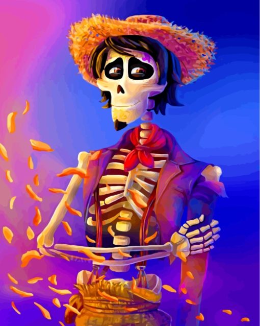 Coco-Hector-Skull-paint-by-numbers