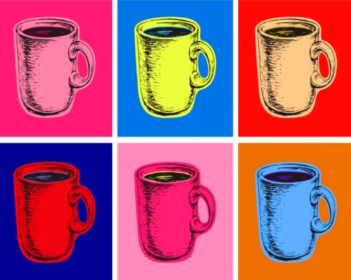 Coffee-Cups-Pop-Art-paint-by-numbers