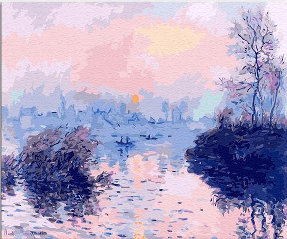 Finalizing Monet Landscape Serenity painting