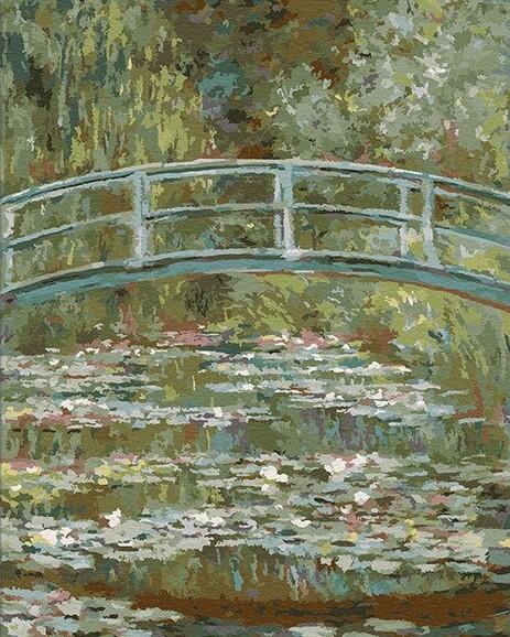 Finalizing Claude Monet Water Lilies art