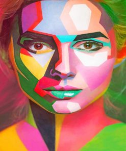 Colorful Face Expression Paint By Numbers