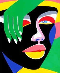 Abstract Face Paint By Numbers