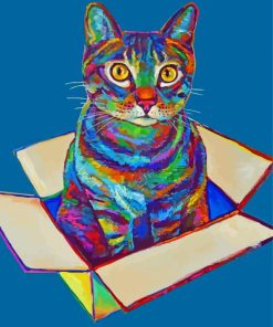Colorful Cat Paint By Numbers