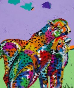 Colorful Cheetah Wildlife Paint By Numbers