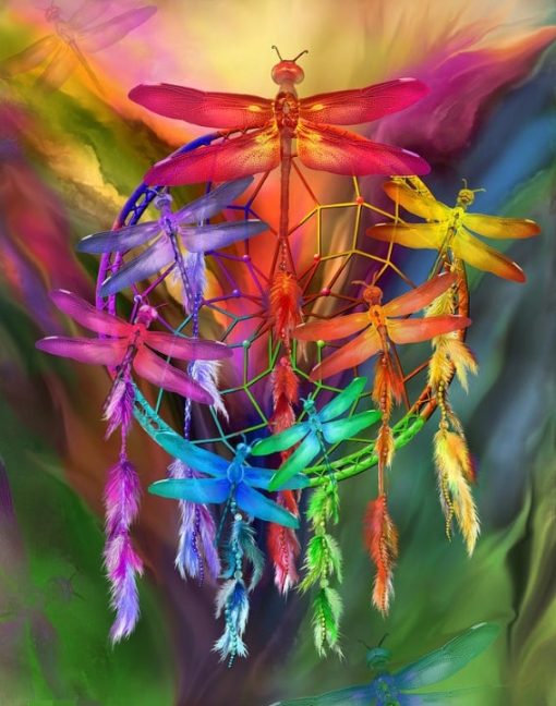 Colorful-Dragonfly-DIY-Animals-Paint-By-Numbers-PBN-21254
