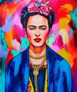 Frida Kahlo Colorful Portrait Paint By Numbers