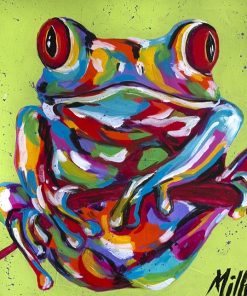 Colorful Frog Animal Pattern Paint By Numbers